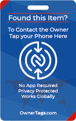 Secure Luggage Tag back