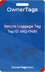 Secure Luggage Tag front
